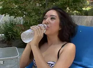 I gave her a huge facial cumshot.