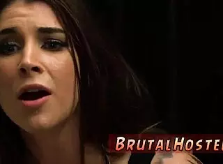 Bound tourists endure intense outdoor gangbang domination!