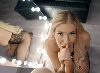 Blonde Slut Cums Twice and Gets Pissed On in Anal ATM 😈