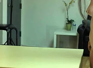 Audrey Decker in this hardcore casting interview, showing off her big tits