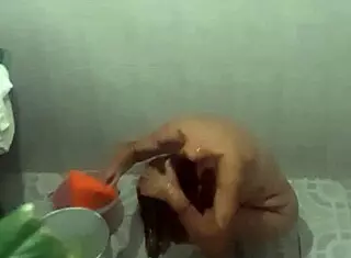 Mature Aunt Caught in Bath on Camera