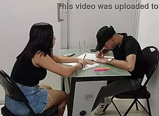 mi compañera horny seduces me to suck cock part 1