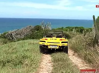 outdoor adventure with busty blonde and brunette