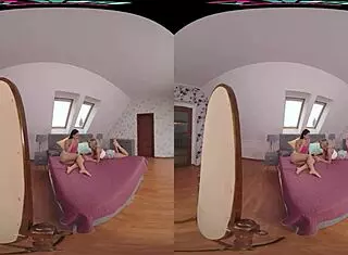 vrhush vr threesome with cherry kiss and zuzu sweet