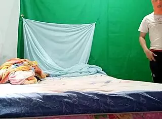 My stepfather is shopping, come join me for fun with masks and get dirty in this real homemade adventure