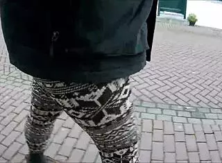 norwegian legging fetish in outdoor setting with unique details 😍