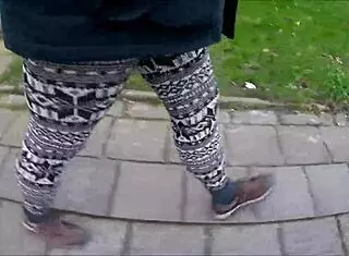 norwegian legging fetish in outdoor setting with unique details 😍