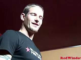 amsterdam woman in nets enjoys a playful moment