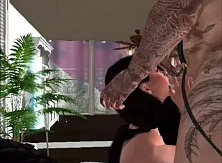 sexy lou gets down and dirty in anal cartoon fun