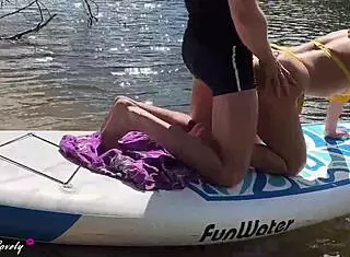 Beautiful sunny day for fucking stepsister by the river!
