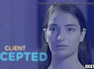 sexy robot teen 18+ gives her body and ass to the client in taboo anal