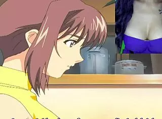 This hentai episode has her breastfeeding stepson, and he fucks her as thanks