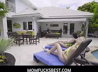 Hot Teen 18+ Step Sisters Alessia Luna & Nikki Sweet Poolside Threesome