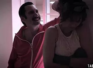 Orphan teens get fucked by dirty manager