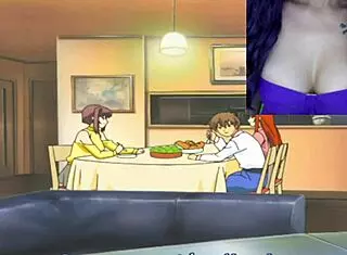 This hentai episode has her breastfeeding stepson, and he fucks her as thanks