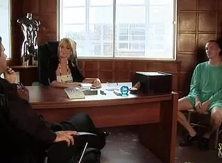 Brunette Blonde MILFs Seduce Pastor In Office Foursome Big Tits Riding Doggystyle Oral