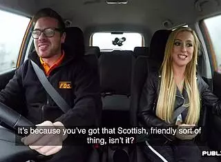 British Driving Student Learns in Outdoor Setting
