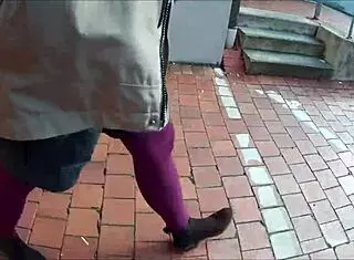I enjoy wearing stockings outdoors in public