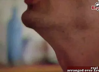 British Teen Girlfriend with Perfect Tits Fucks German Friend