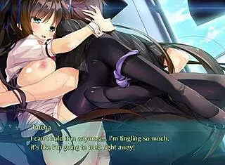 anime girl gets creampie and blowjob in primal hearts 2