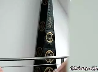 Want to see this European beauty pounded while riding cock?