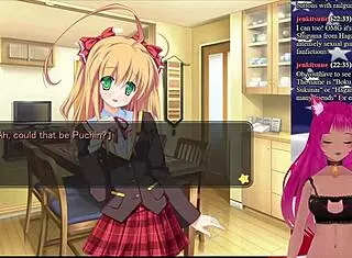 Vtuber lewdneko plays girlfriend president game with boss friend