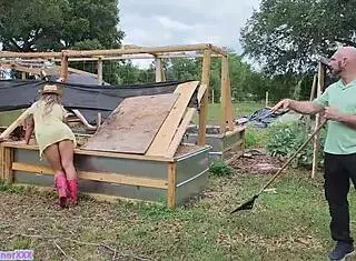 Slutty Garden Milf Fucks Landscaper And Squirts Everywhere