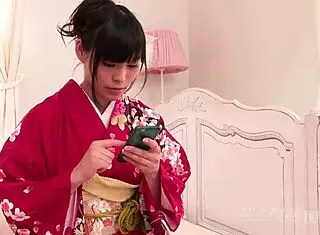 in the new year, four share girls in furisode outfits engage in a luxurious group fuck