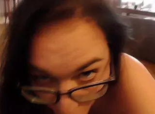 Czech nerdy teen gives lapdance then gets fucked