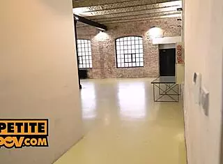 Pov petite lottie magne caught in garage and punished hard