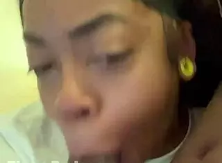 petite teen sucks big black cock for breakfast