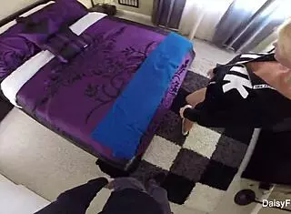 I'm fucking Daisy Monroe in POV, her big tits bouncing as I pound her pussy and ass