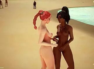 wild lesbians nurse redhead and latina fucking in hospital 😍