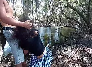 Levei Minha Cunhada Novinha Cheia de Tesão pra Floresta pra Foder Gostoso! 😈