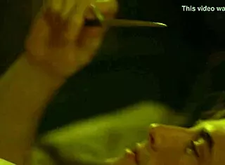 eva green in a romantic scene from her latest movie