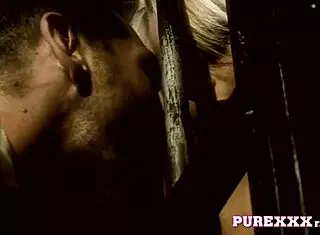 Superb blonde receives a suggestive facial cumshot.