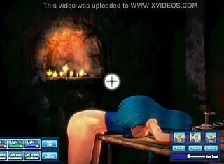 Have You Seen This Blue Haired Beauty Pleasuring Herself?