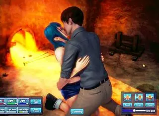 Have You Seen This Blue Haired Beauty Pleasuring Herself?