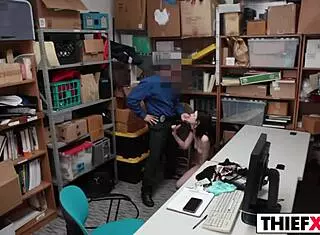 Teen Sucks Big Cock In Garage!