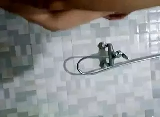 Sexy amateurs engage in threesome doggystyle, bent over for cumshot.