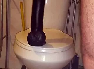 Having fun with two huge dildos in my ass 😈