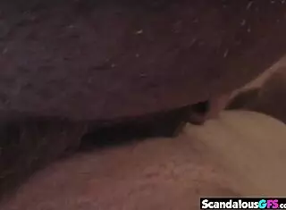 Hot Brunette Babe's Natural Tits Bounced During Hardcore Fucking Close Up