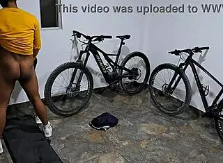 Cousin Sucks Cock In Garage Before Fucking