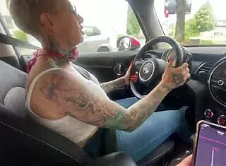 got controlled with a toy in public at the shopping center, so wet