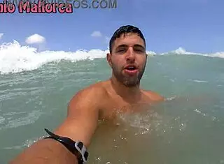 hot italian girl fun on nude beach