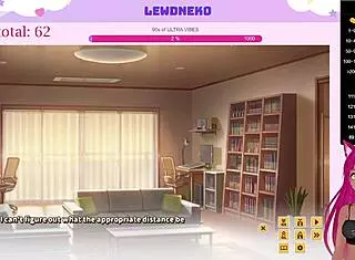 vtuber lewdneko with big tits plays love cubed dating game part 2