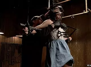 Hairy Pussy Slave Gets Fingered by Master