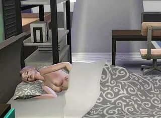 Nerdy virgin girl fucks for job in 3D hentai