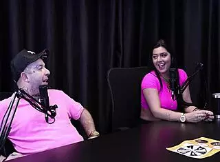 Teen in sheer lingerie gets irritated by cuckold comment