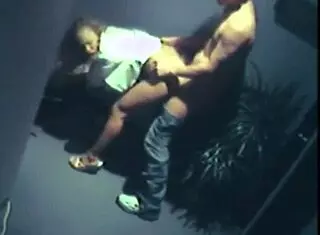 Dick-Sucking Office Ho Rides Cleaner's Cock